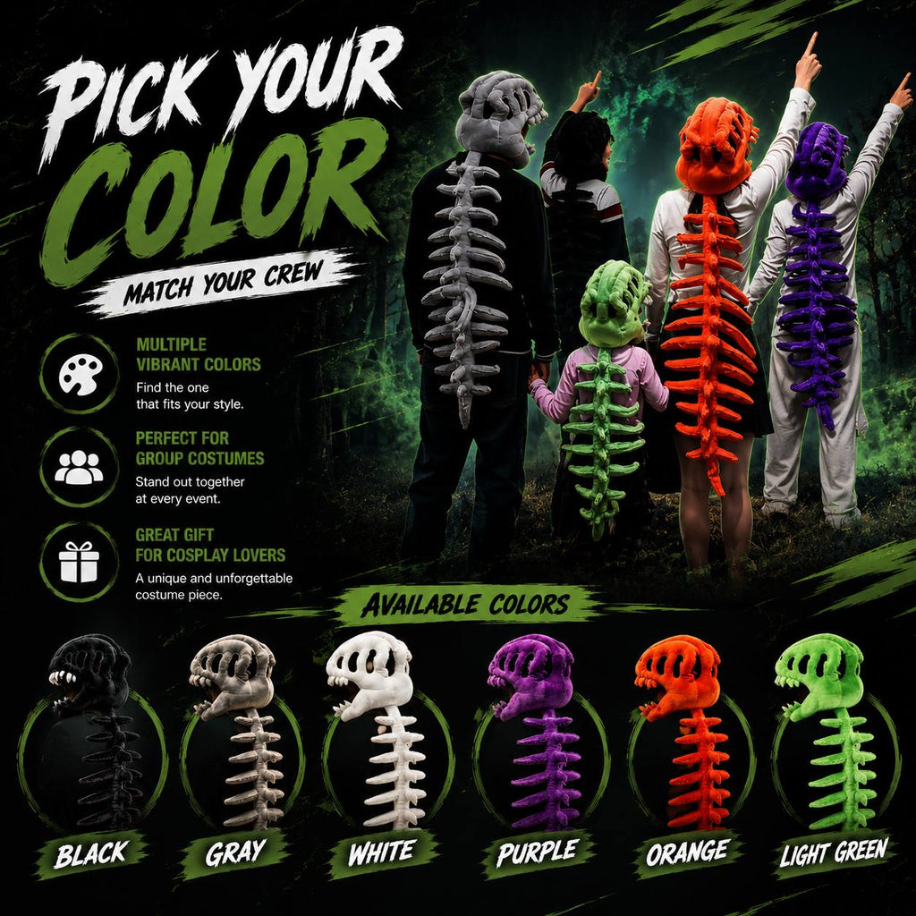 DinoSpine™ — Wearable Dinosaur Skeleton Plush