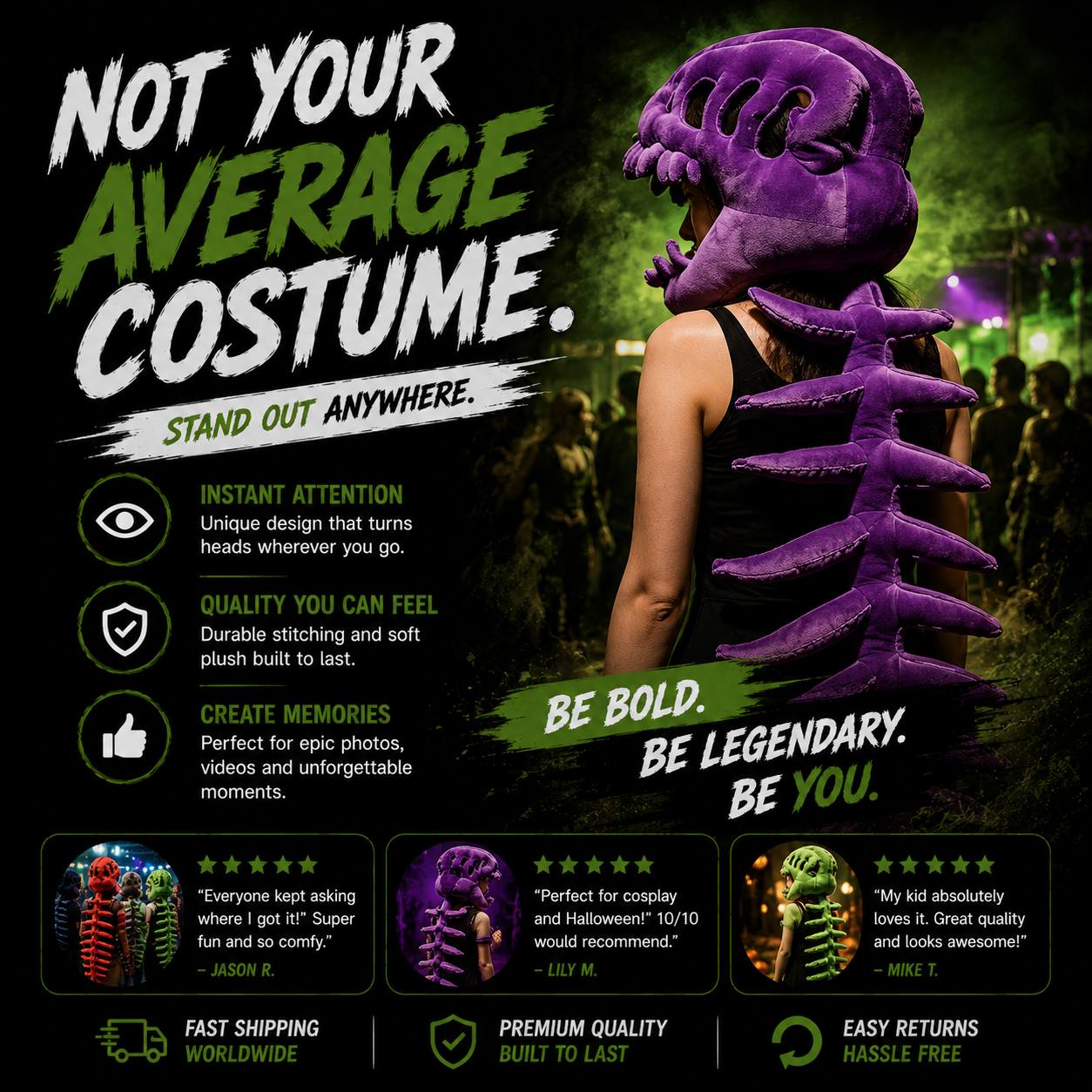DinoSpine™ — Wearable Dinosaur Skeleton Plush